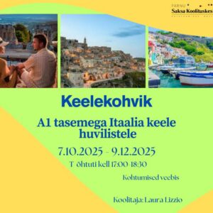 Keelekohvik, A1 tasemega Itaalia keele huvilistele 07.10 - 09.12.25