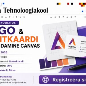Logo ja visiitkaardi kujundamine Canvas 03.06.2026